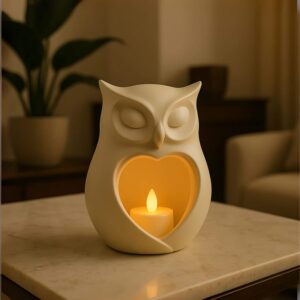 LumoOwl-ceramic style Tealight holder
