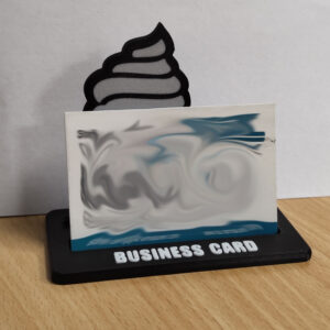 BUSINESS CARD HOLDER FOR ICE CREAM PARLORS